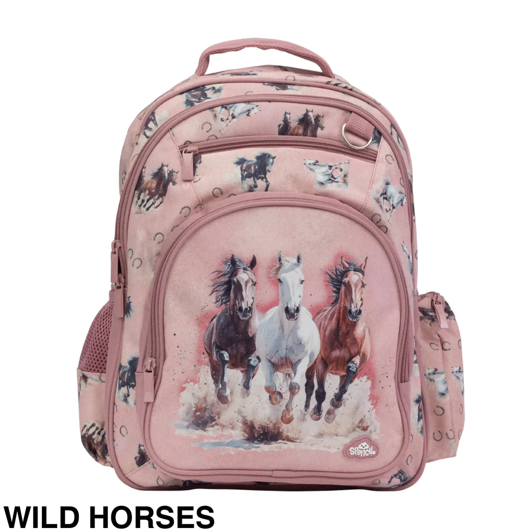Spencil Big Kids Backpack Wild Horses