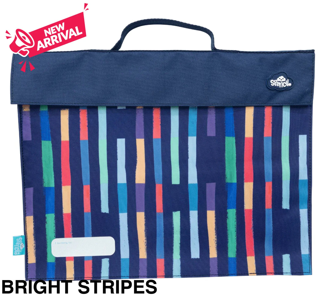 Spencil Library Bag Bright Stripes