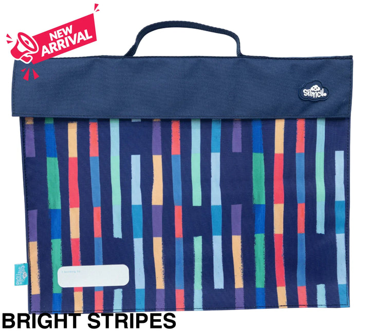 Spencil Library Bag Bright Stripes