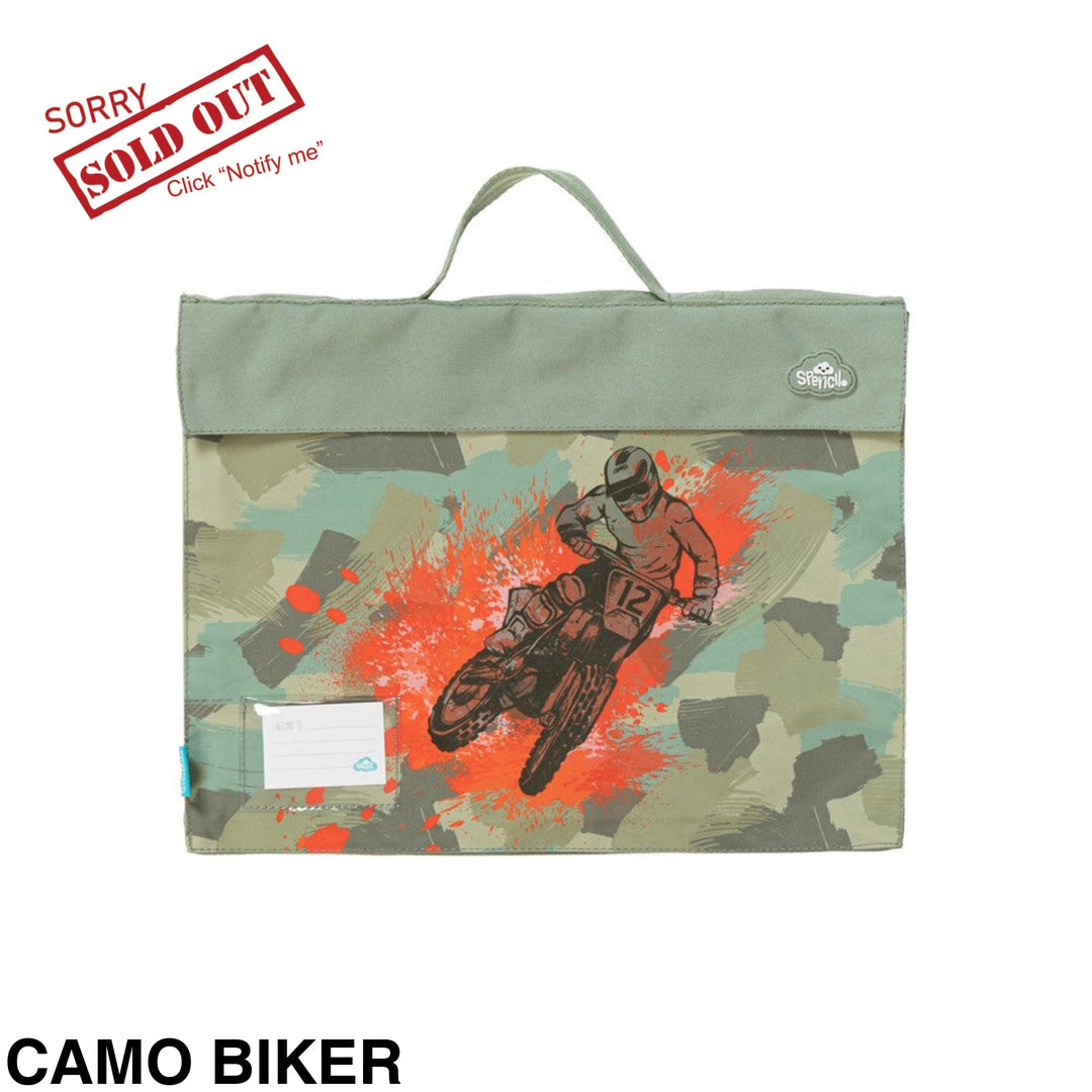 Spencil Library Bag Camo Biker