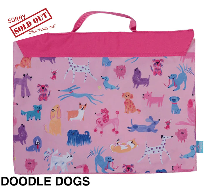 Spencil Library Bag Doodle Dogs