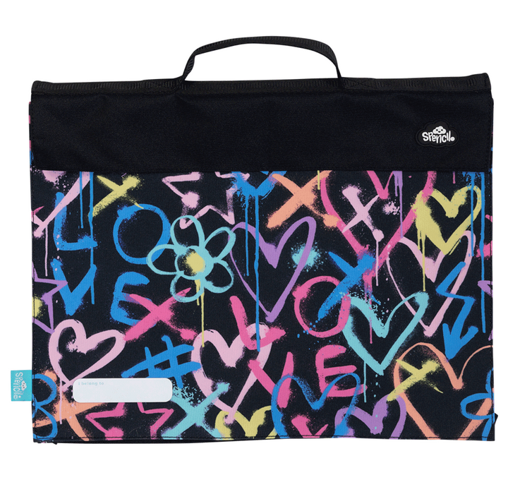 Spencil Library Bag Hearts & Crosses
