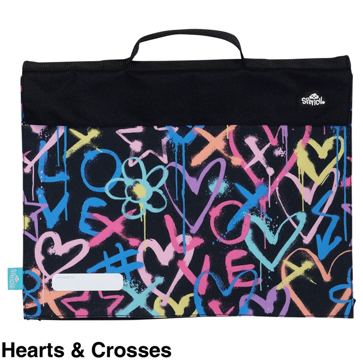 Spencil Library Bag Hearts & Crosses