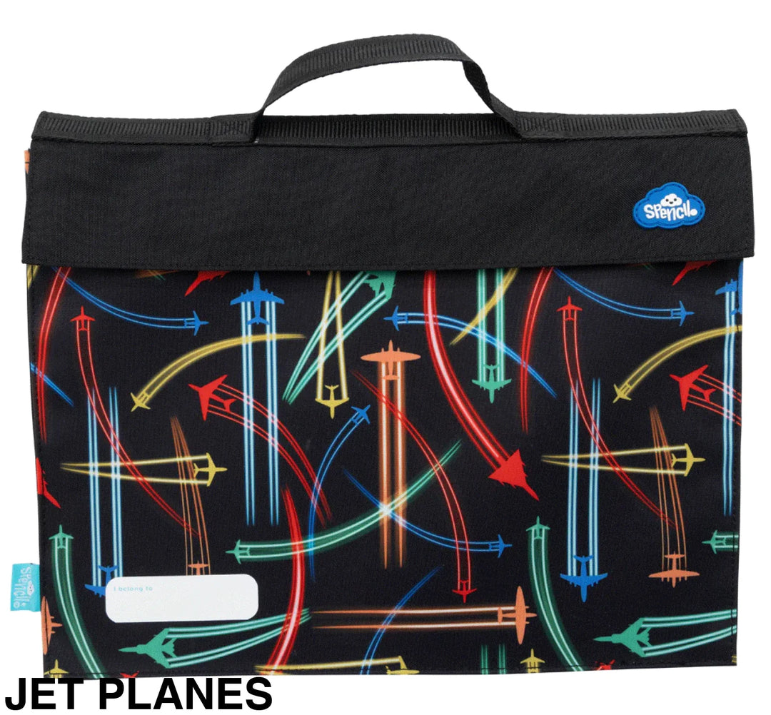 Spencil Library Bag Jet Planes