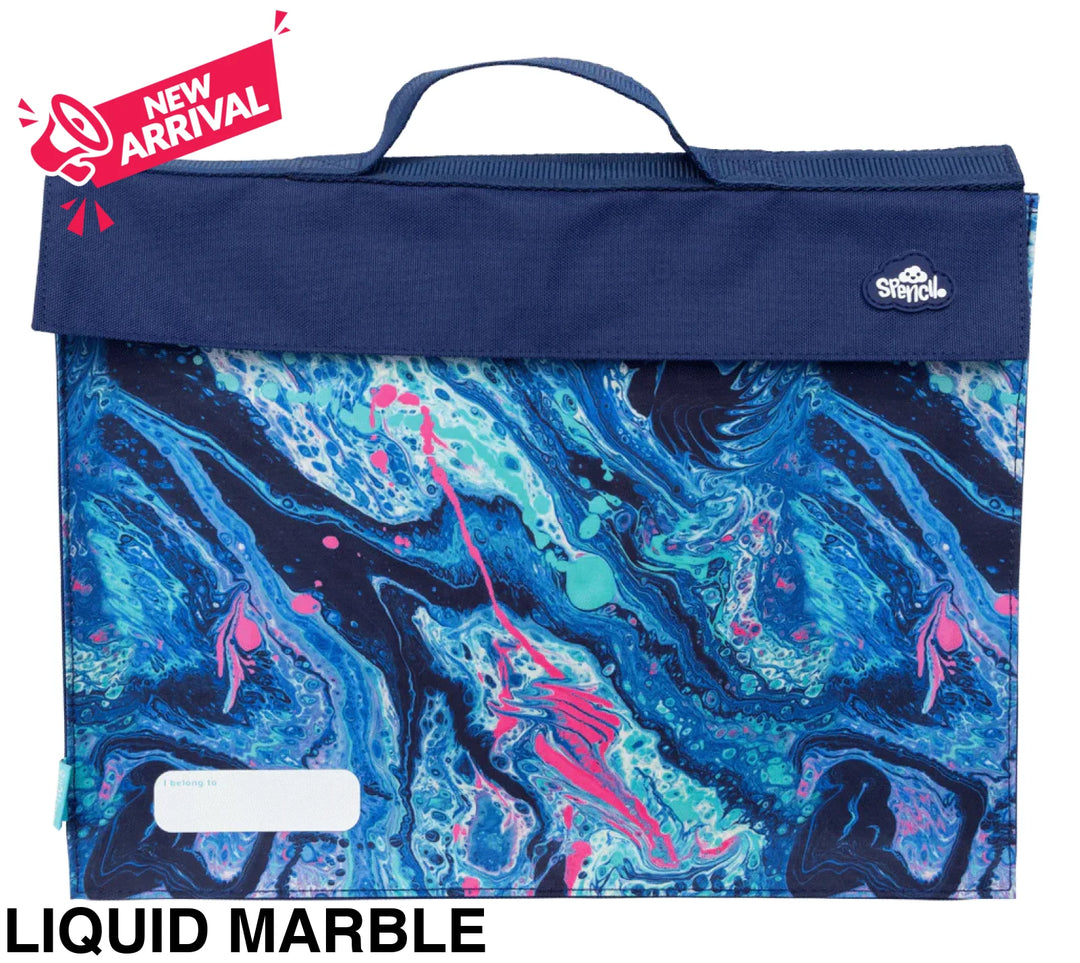 Spencil Library Bag Liquid Marble