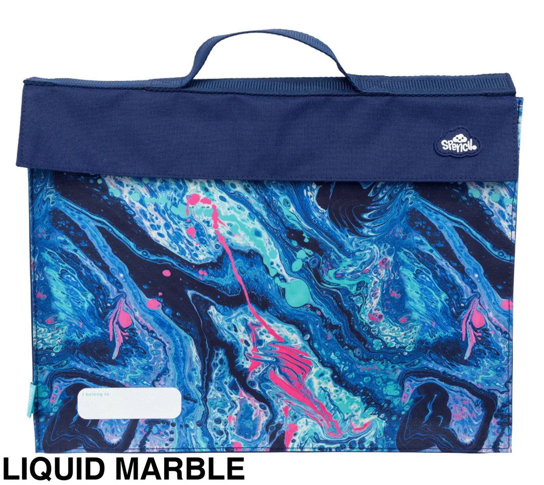 Spencil Library Bag Liquid Marble