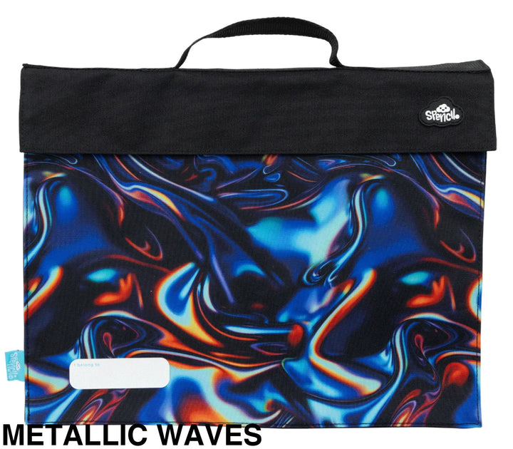 Spencil Library Bag Metallic Waves