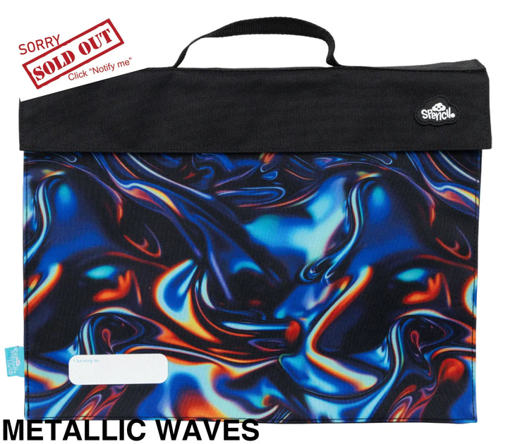 Spencil Library Bag Metallic Waves