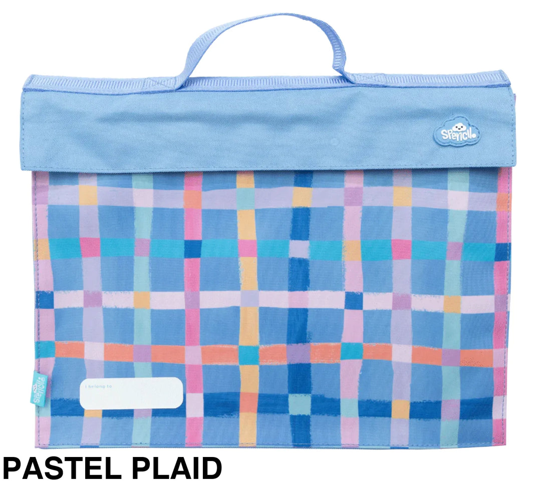 Spencil Library Bag Pastel Plaid