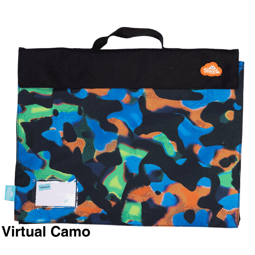 Spencil Library Bag Virtual Camo