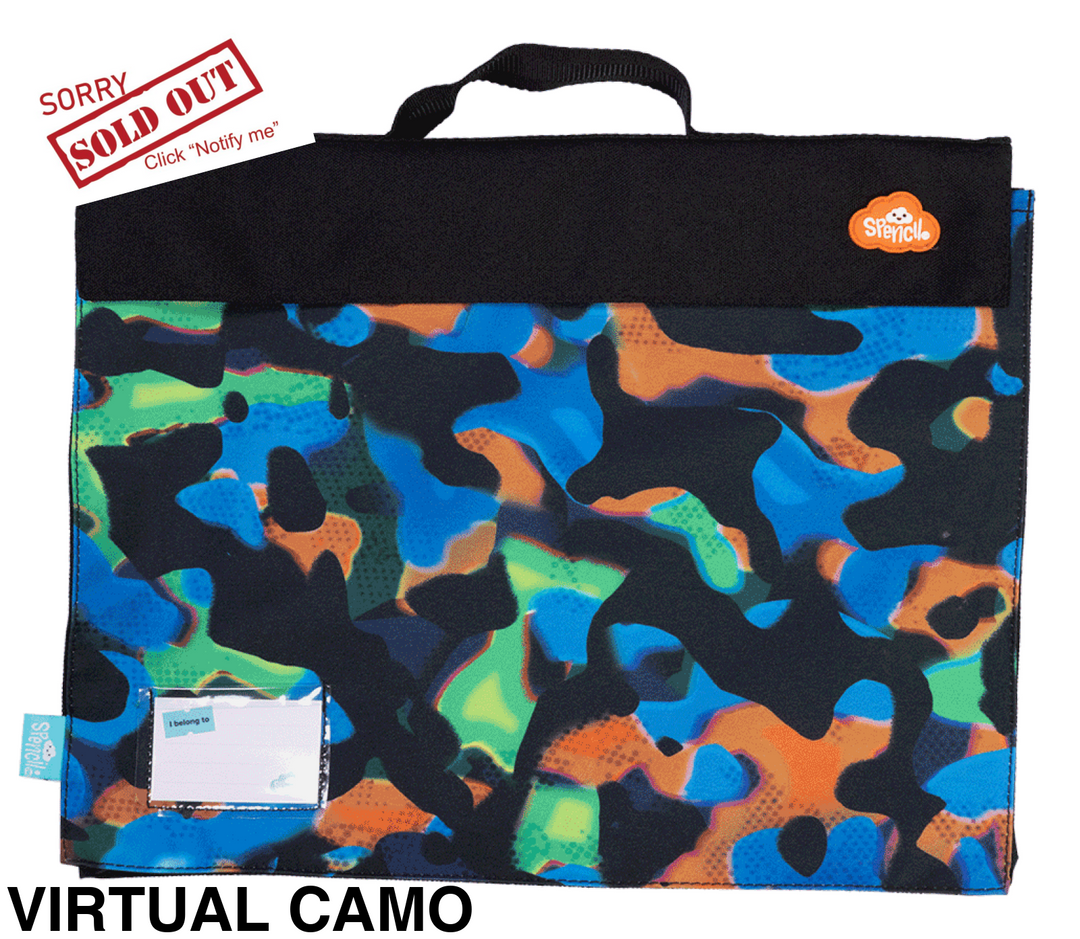 Spencil Library Bag Virtual Camo