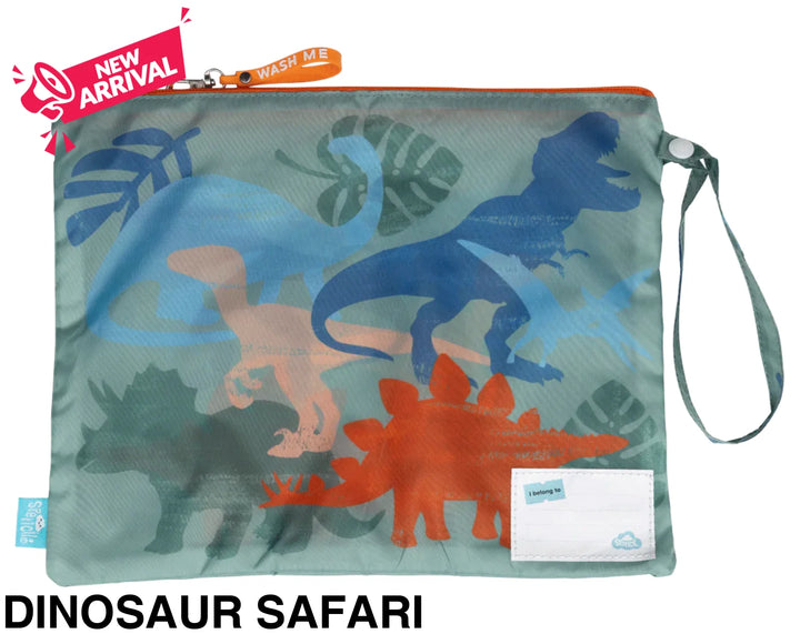 Spencil Little Clean & Dirty Bags (set of 2) Dinosaur Safari