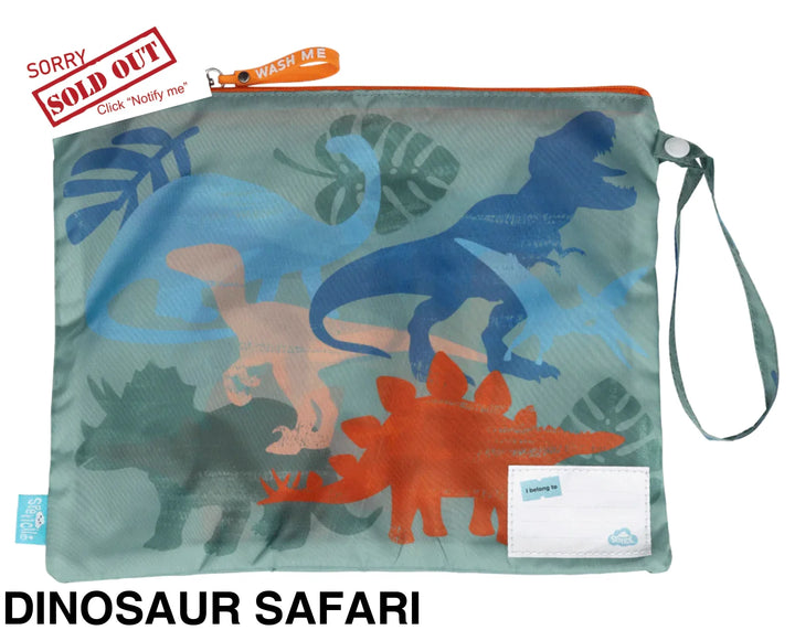 Spencil Little Clean & Dirty Bags (set of 2) Dinosaur Safari