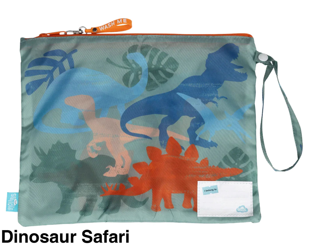 Spencil Little Clean & Dirty Bags (set of 2) Dinosaur Safari