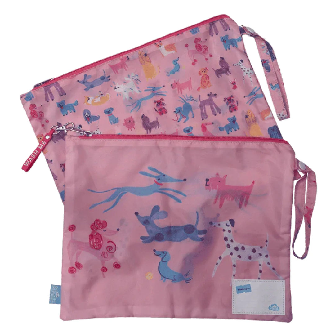 Spencil Little Clean & Dirty Bags (set of 2) Doodle Dogs