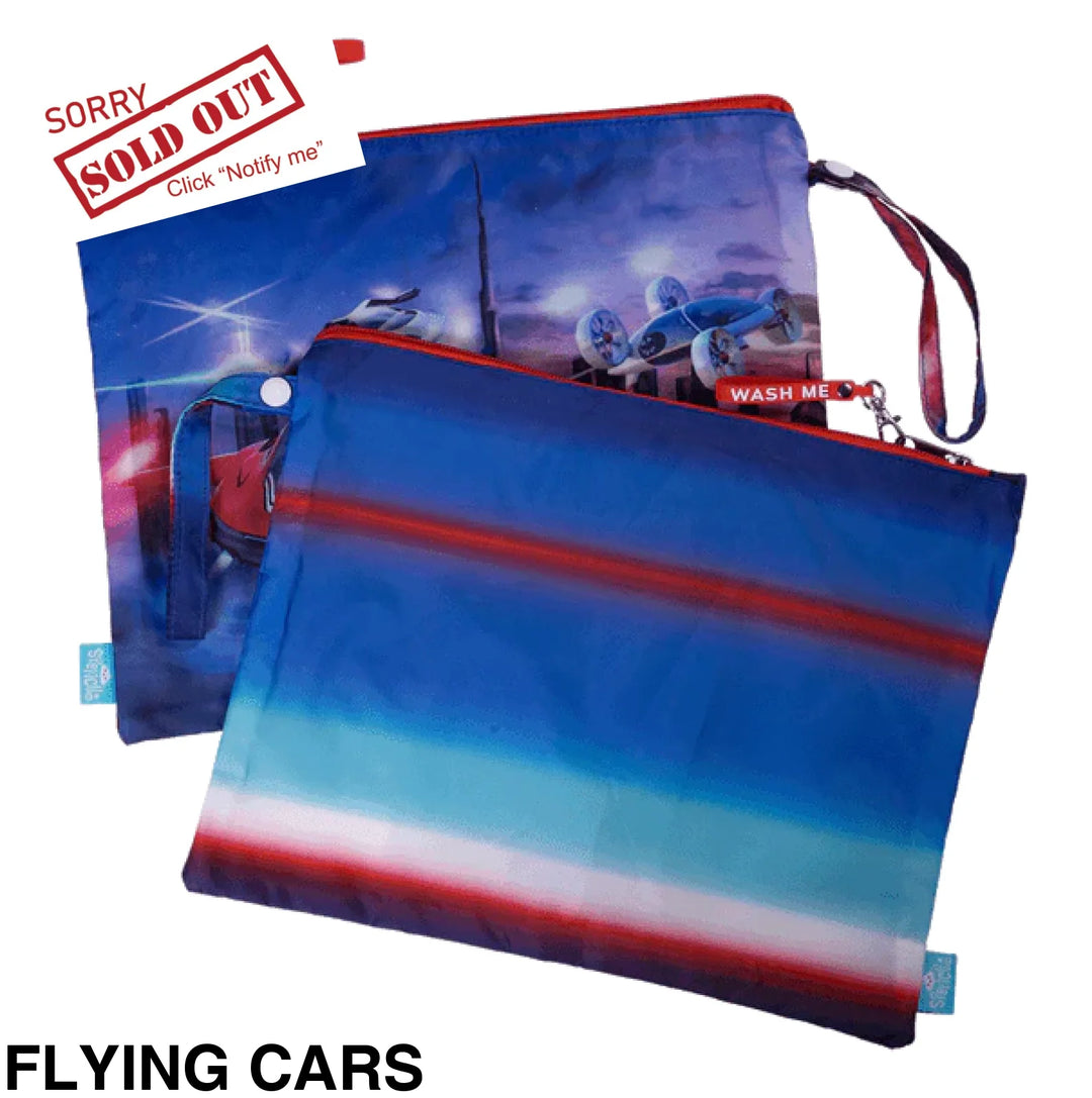 Spencil Little Clean & Dirty Bags (set of 2) Flying Cars