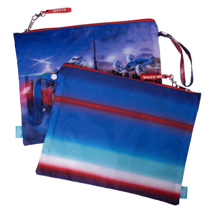 Spencil Little Clean & Dirty Bags (set of 2) Flying Cars