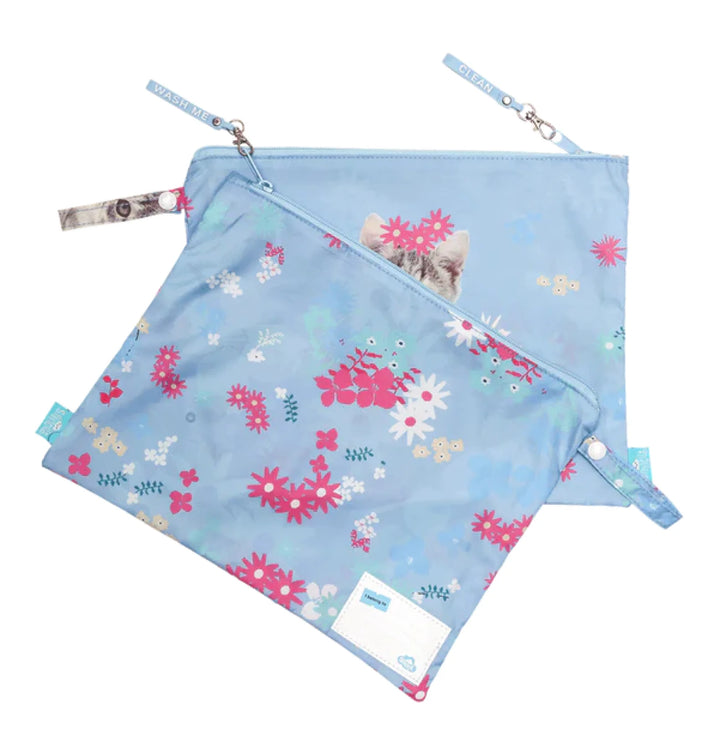 Spencil Little Clean & Dirty Bags (set of 2) Miss Meow