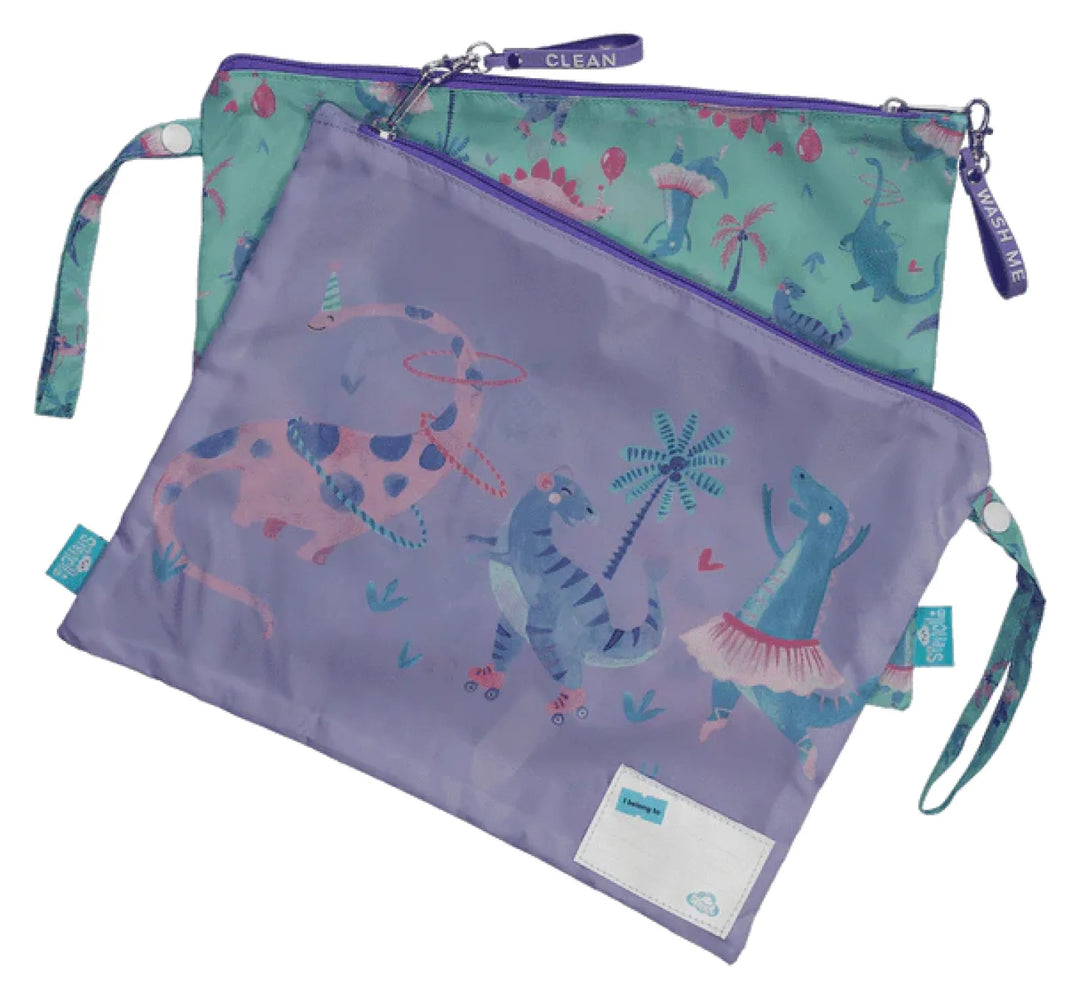 Spencil Little Clean & Dirty Bags (set of 2) Roar-some
