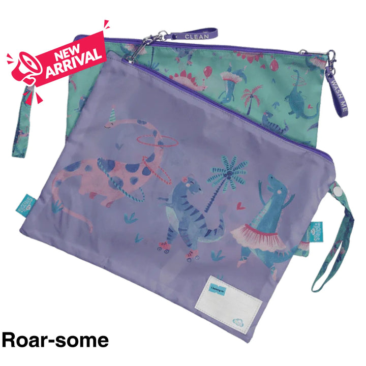 Spencil Little Clean & Dirty Bags (set of 2) Roar-some