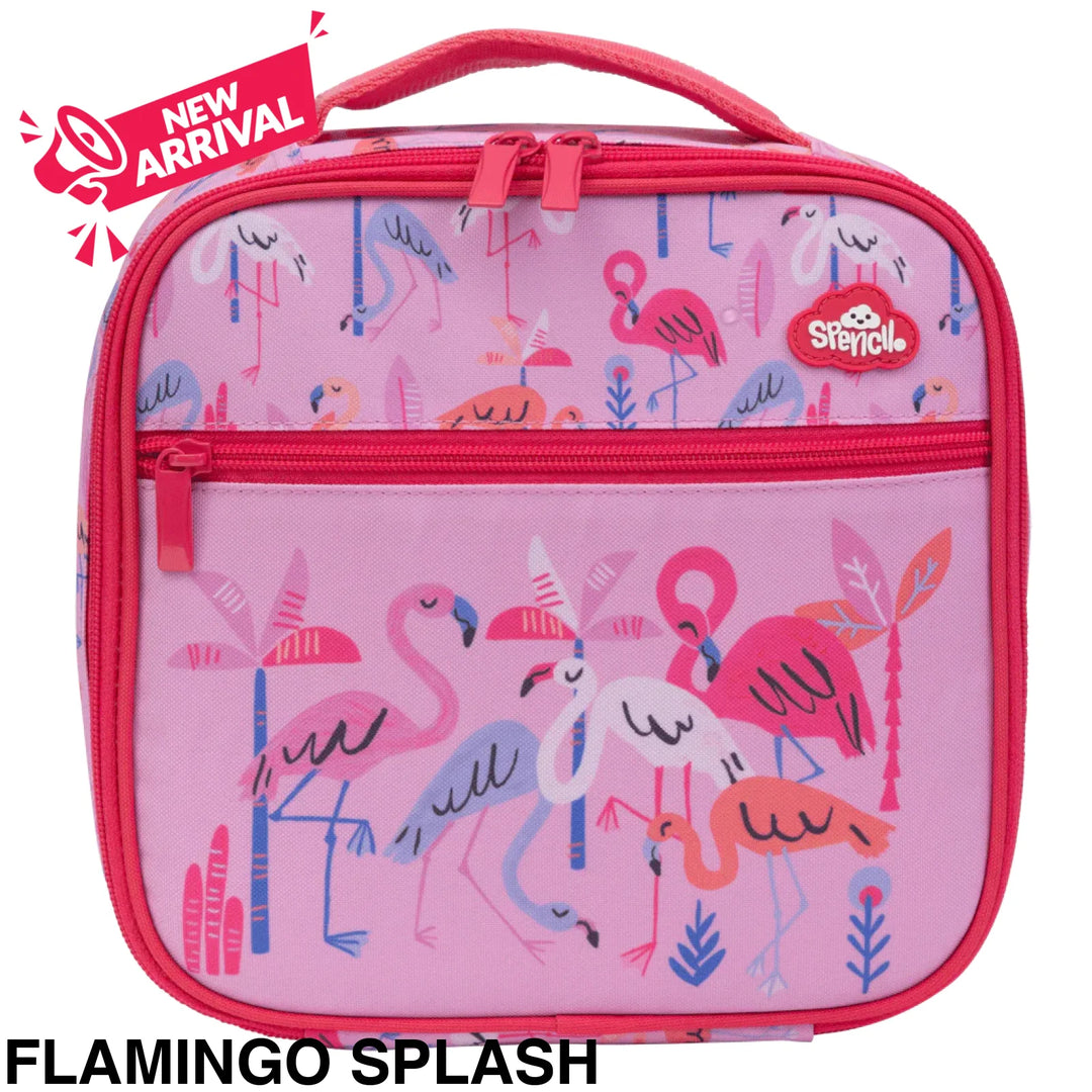 Spencil Little Cooler Lunch Bag Flamingo Splash