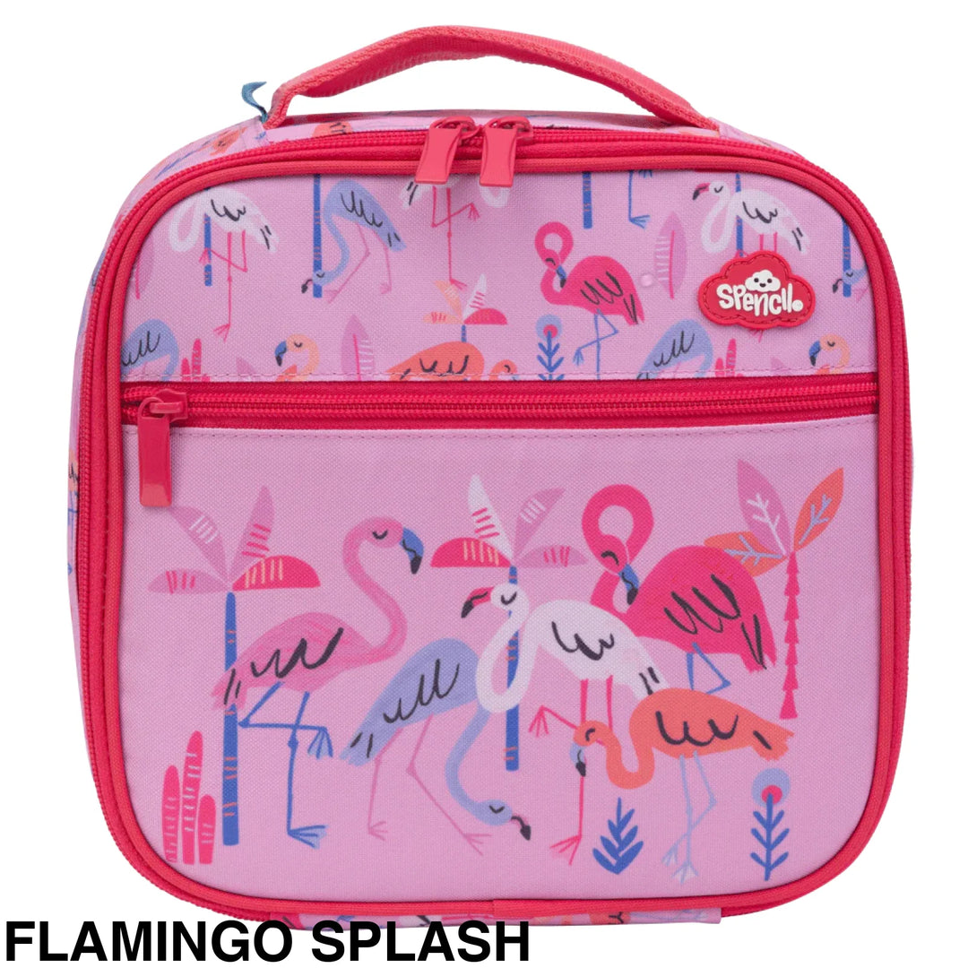 Spencil Little Cooler Lunch Bag Flamingo Splash