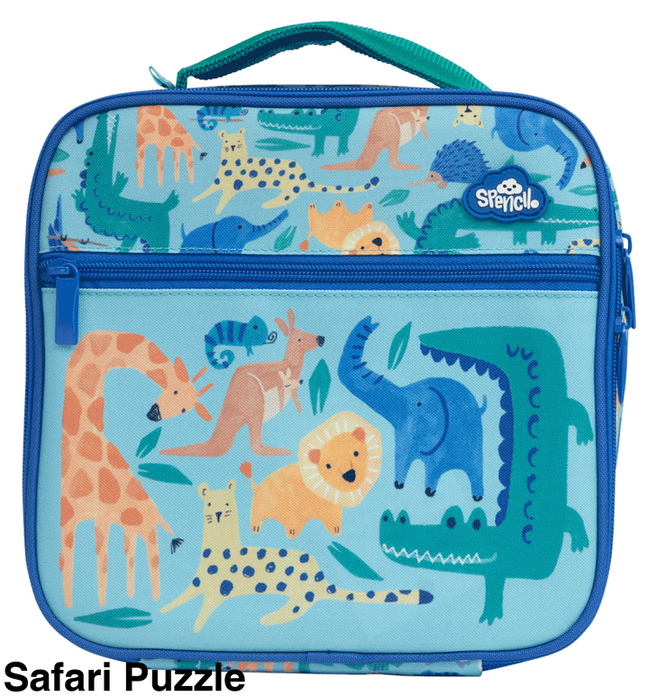 Spencil Little Cooler Lunch Bag Safari Puzzle