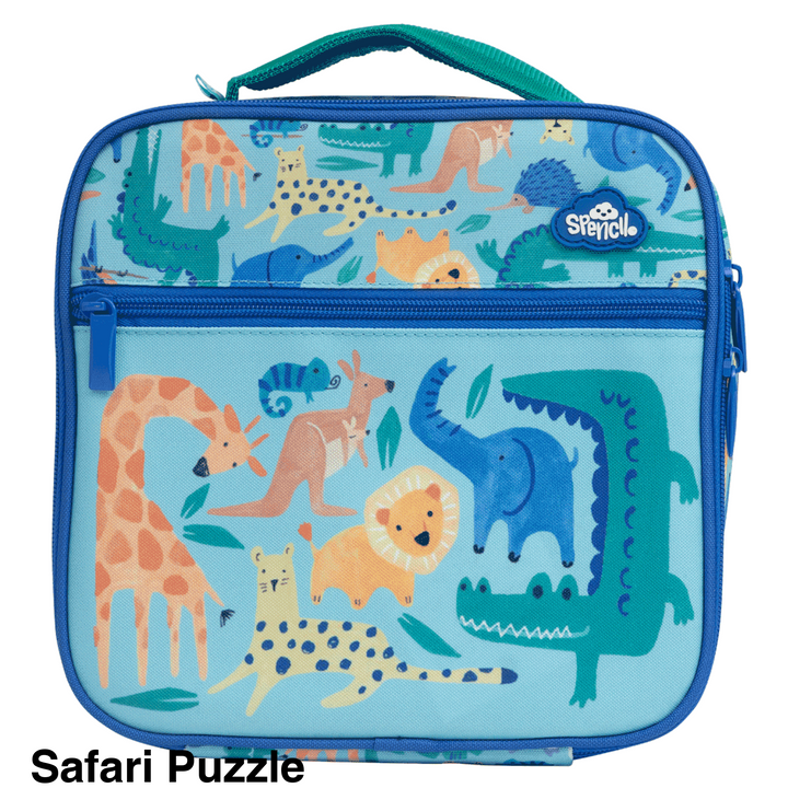 Spencil Little Cooler Lunch Bag Safari Puzzle