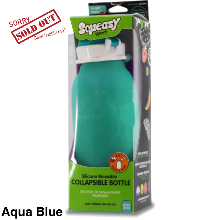 Squeasy Snacker 16Oz Aqua Blue