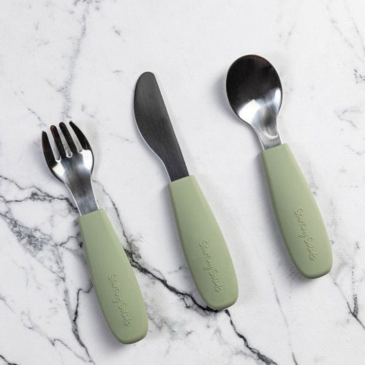 Starting Solids Big Kid Silvie Cutlery Set