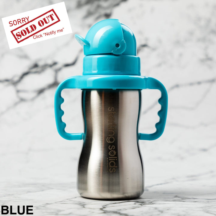 Starting Solids Bubbie Sippy Tumbler Blue
