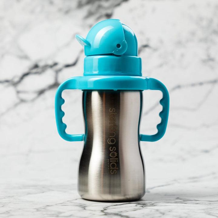 Starting Solids Bubbie Sippy Tumbler Blue