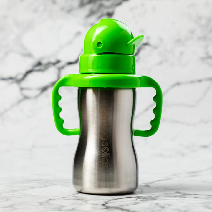 Starting Solids Bubbie Sippy Tumbler Green