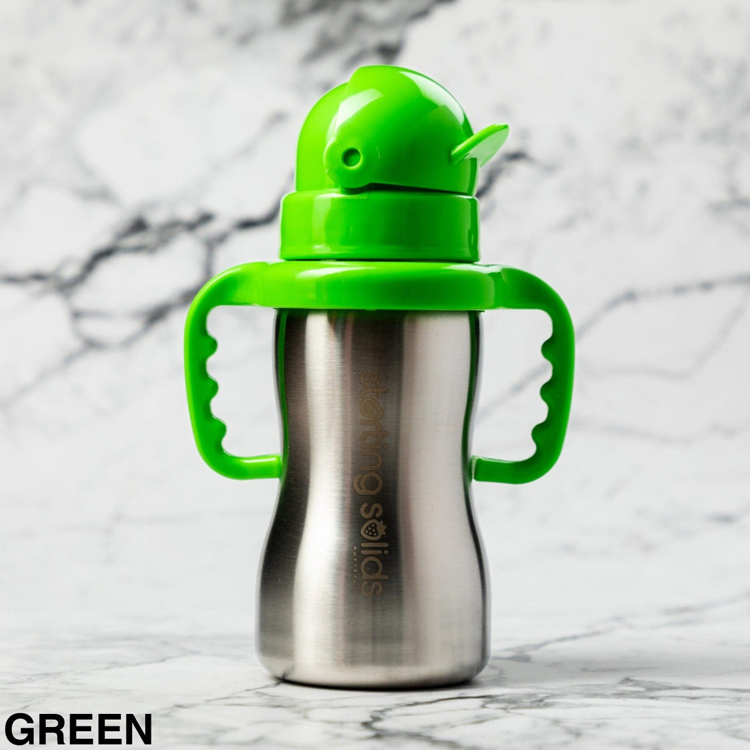 Starting Solids Bubbie Sippy Tumbler Green