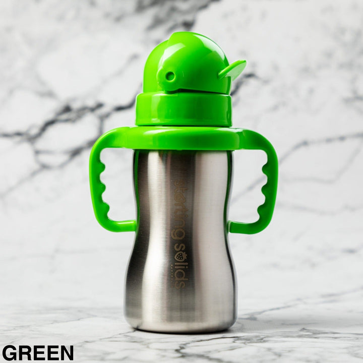 Starting Solids Bubbie Sippy Tumbler Green