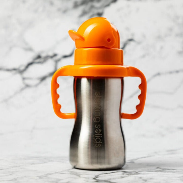 Starting Solids Bubbie Sippy Tumbler Orange