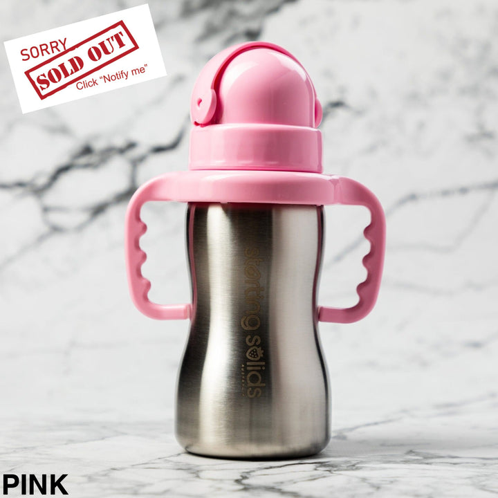 Starting Solids Bubbie Sippy Tumbler Pink