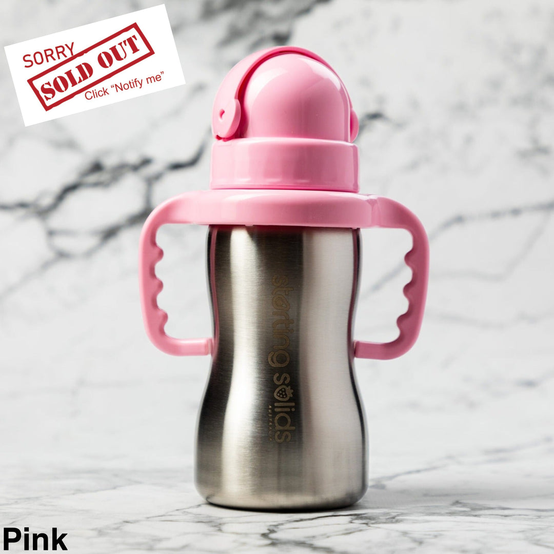 Starting Solids Bubbie Sippy Tumbler Pink