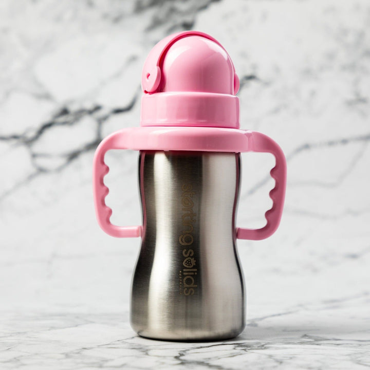 Starting Solids Bubbie Sippy Tumbler Pink