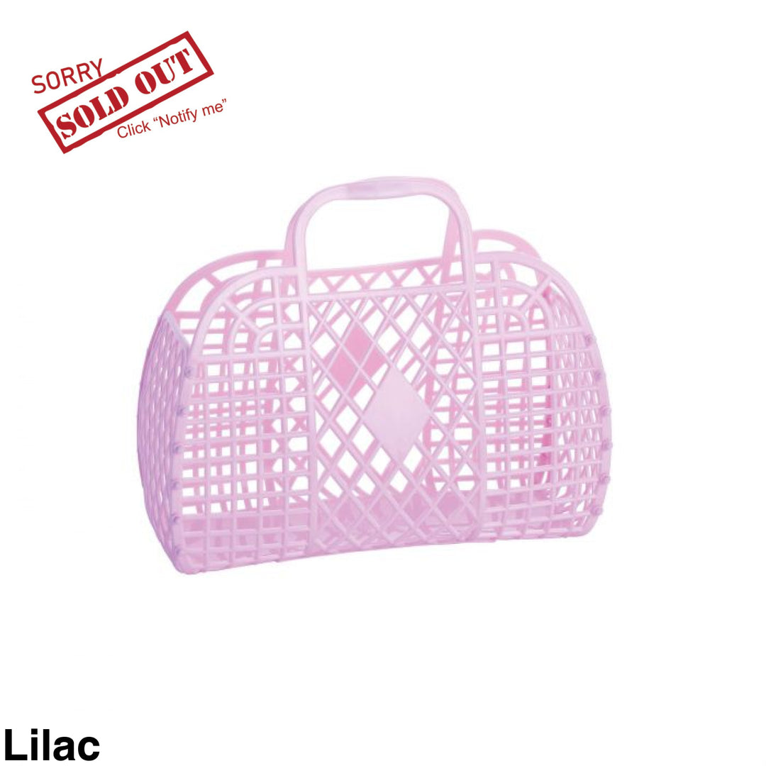 Sun Jellies Retro Basket Bag Small Lilac