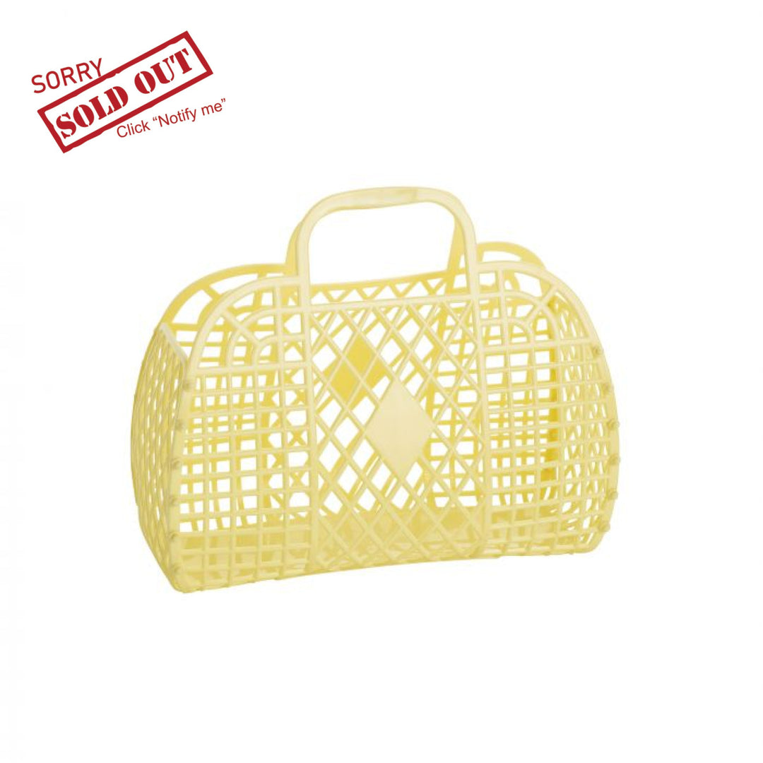 Sun Jellies Retro Basket Bag Small Yellow