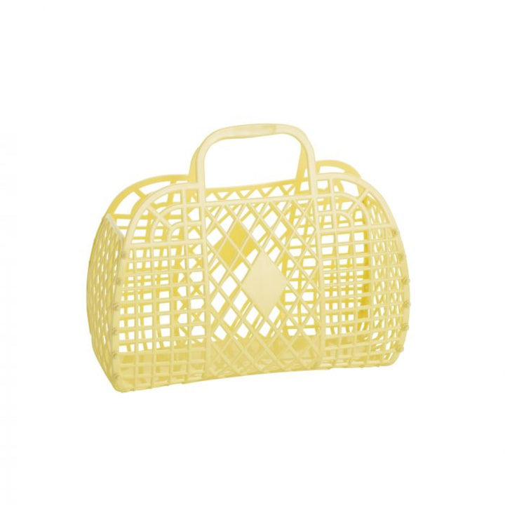 Sun Jellies Retro Basket Bag Small Yellow