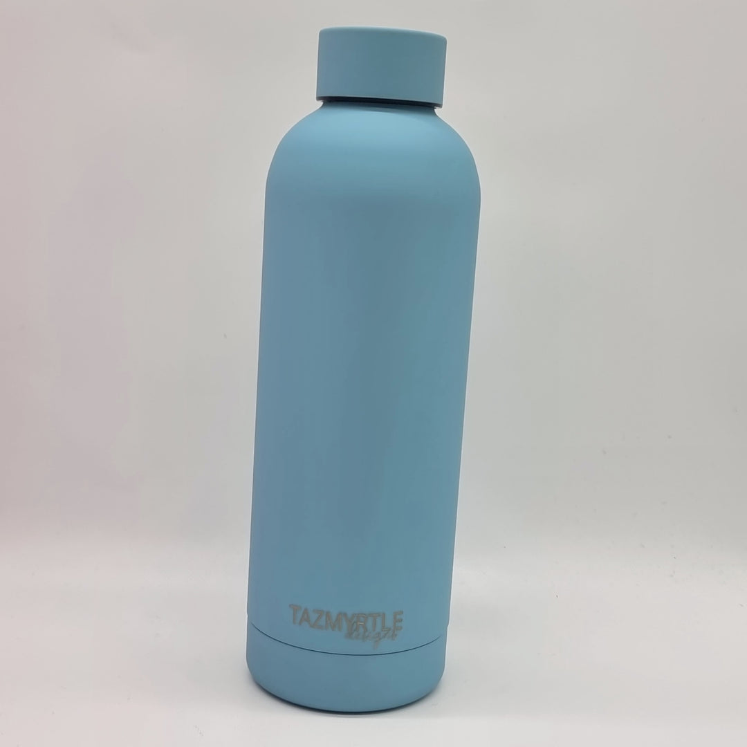 Tazmyrtle Insulated Drink Bottles 500Ml Light Blue