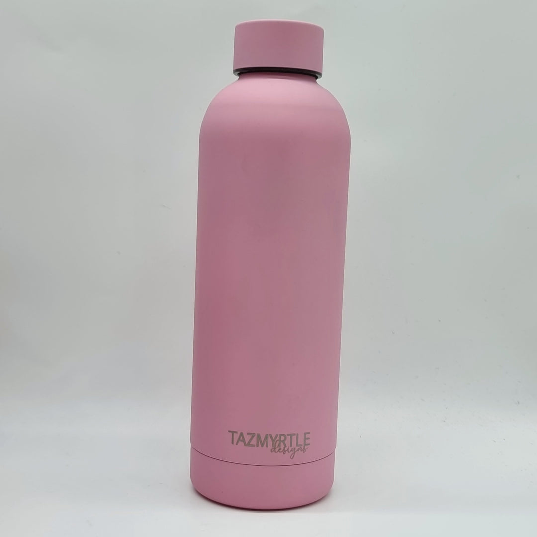 Tazmyrtle Insulated Drink Bottles 500Ml Light Pink