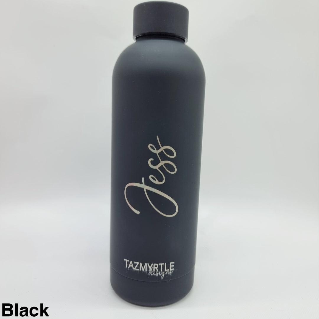 Tazmyrtle Insulated Drink Bottles 500Ml Black