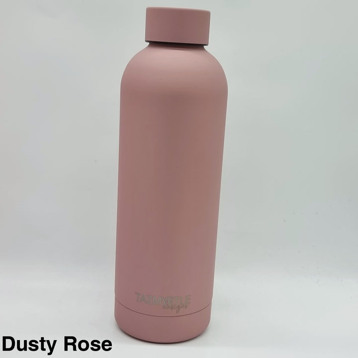 Tazmyrtle Insulated Drink Bottles 500Ml Dusty Rose