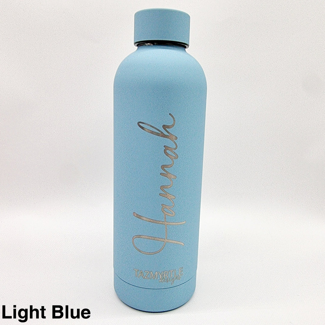 Tazmyrtle Insulated Drink Bottles 500Ml Light Blue