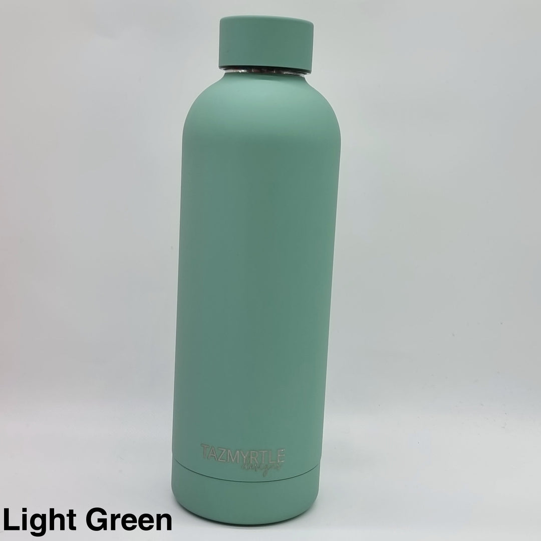 Tazmyrtle Insulated Drink Bottles 500Ml Light Green