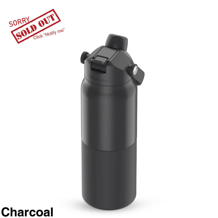The Aussie Pal Cooler Pal Insulated Bottle 1L Charcoal