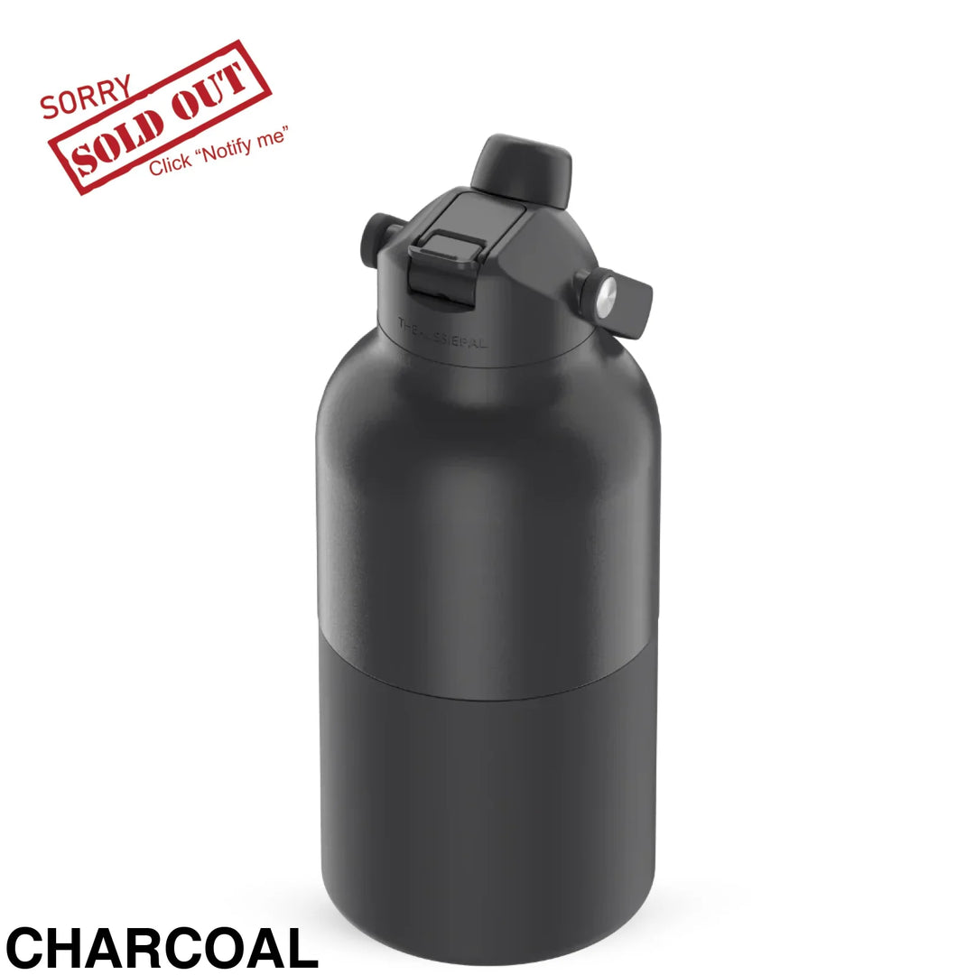 The Aussie Pal Cooler Pal Insulated Bottle 2L Charcoal